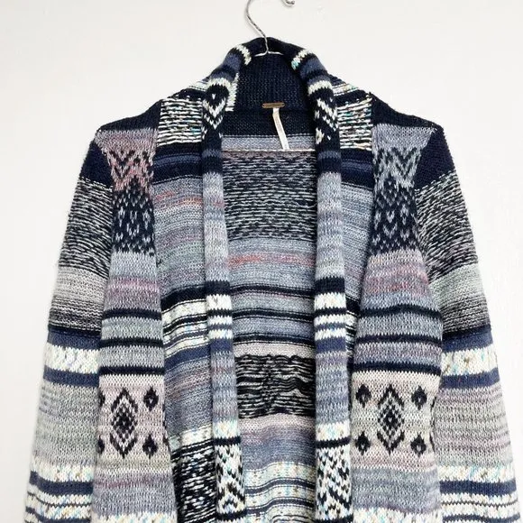 FREE PEOPLE Yesterday's Smile Open Long Cardigan