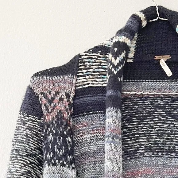 FREE PEOPLE Yesterday's Smile Open Long Cardigan