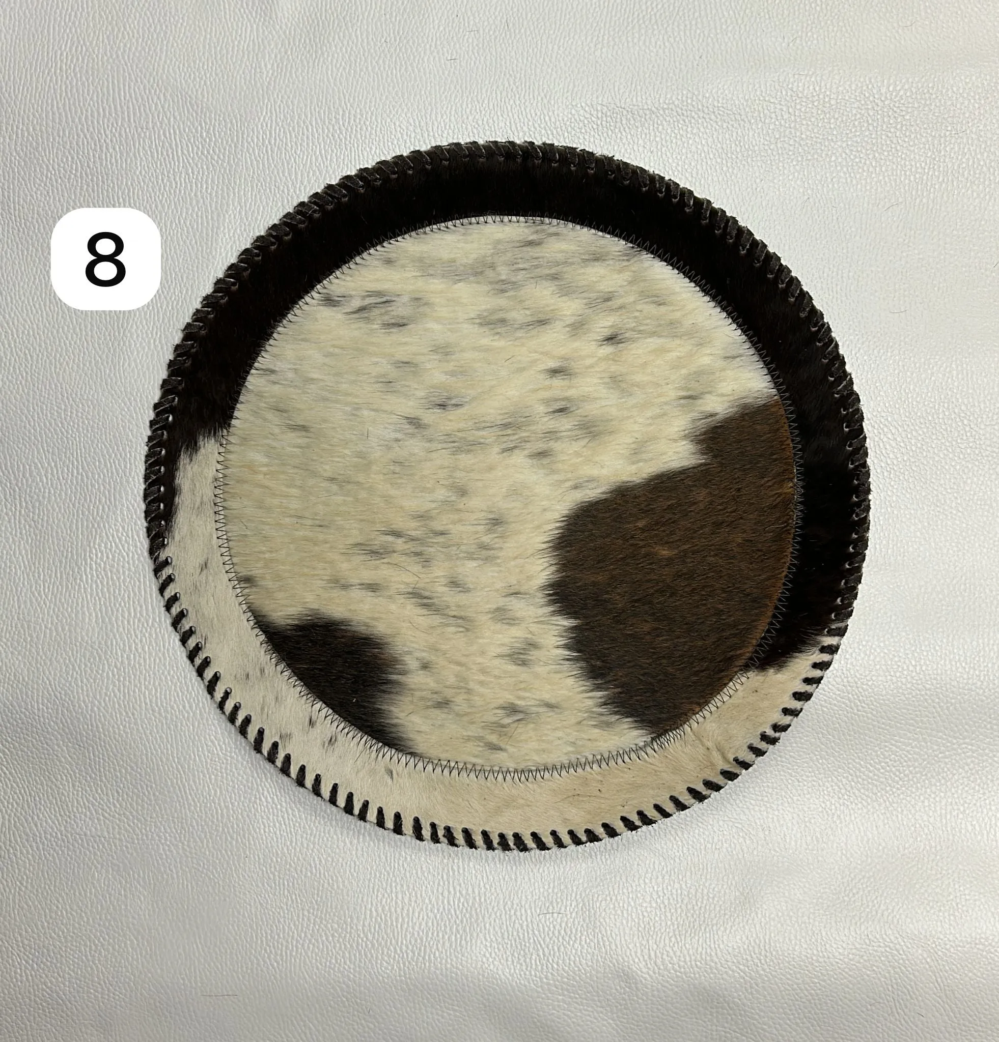 Genuine Cowhide Placemats - 16 inches diameter - Mix of colours