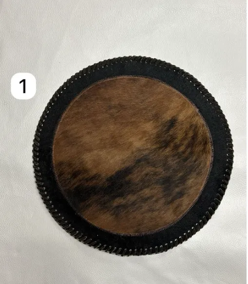 Genuine Cowhide Placemats - 16 inches diameter - Mix of colours