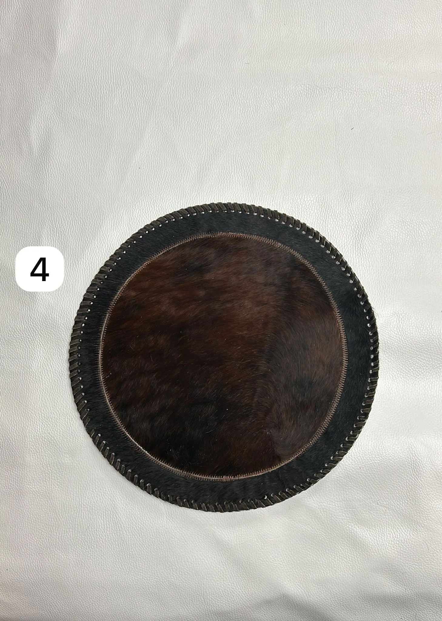 Genuine Cowhide Placemats - 16 inches diameter - Mix of colours