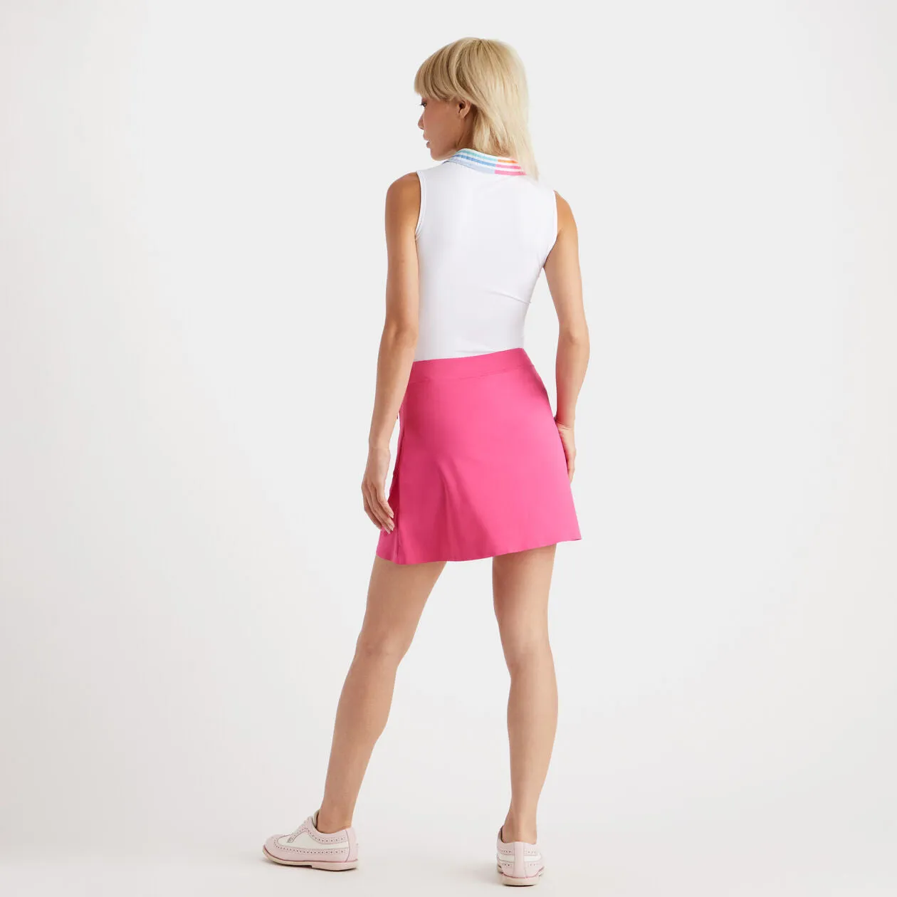 G/Fore Women's Silky Tech Nylon A-Line Skort: Sorbet