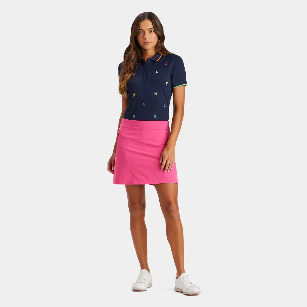 G/Fore Women's Silky Tech Nylon A-Line Skort: Sorbet