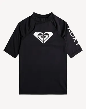 Girls Whole Hearted UPF 50  Short Sleeve Swim Shirt