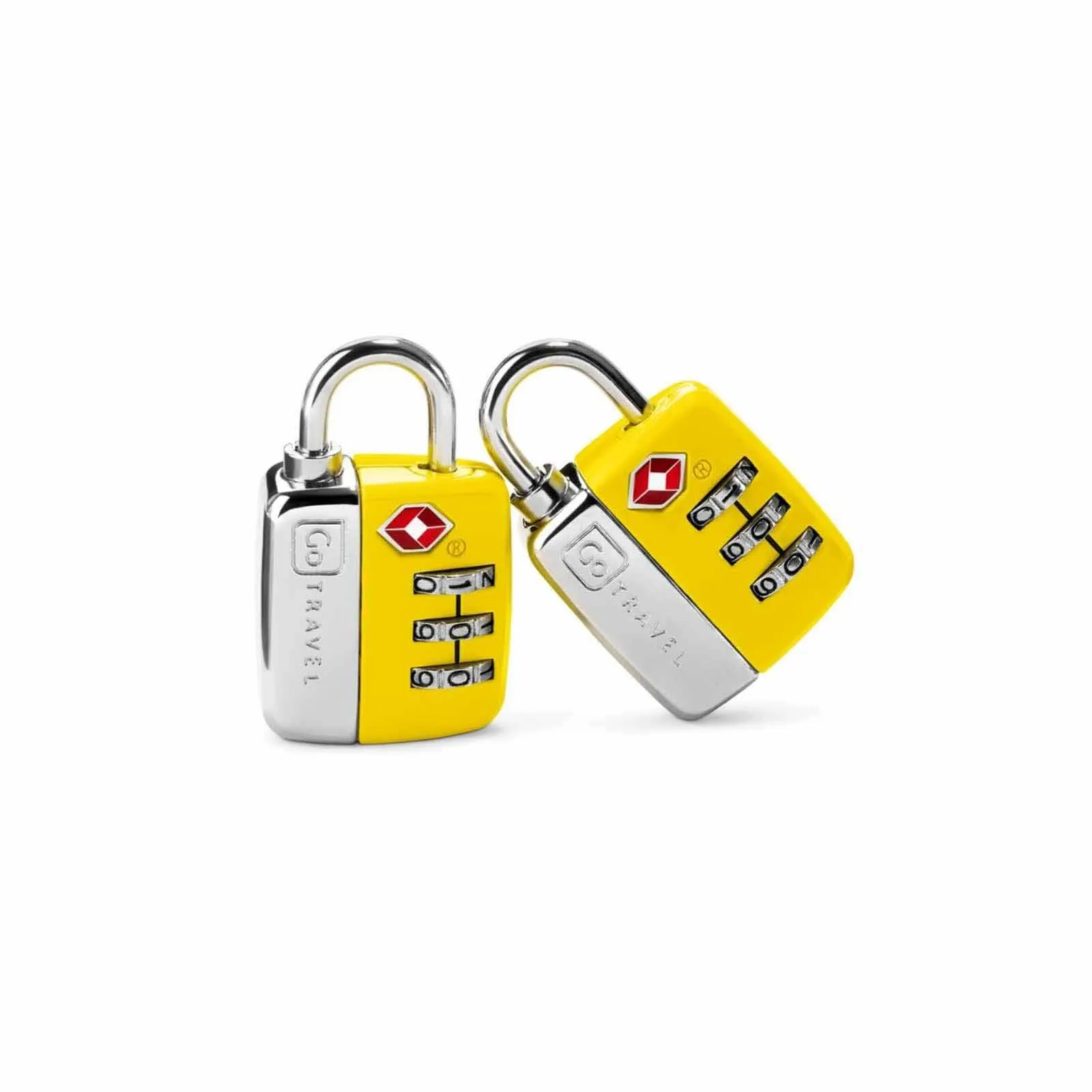Go Travel TSA Combi Padlocks 2pk Yellow