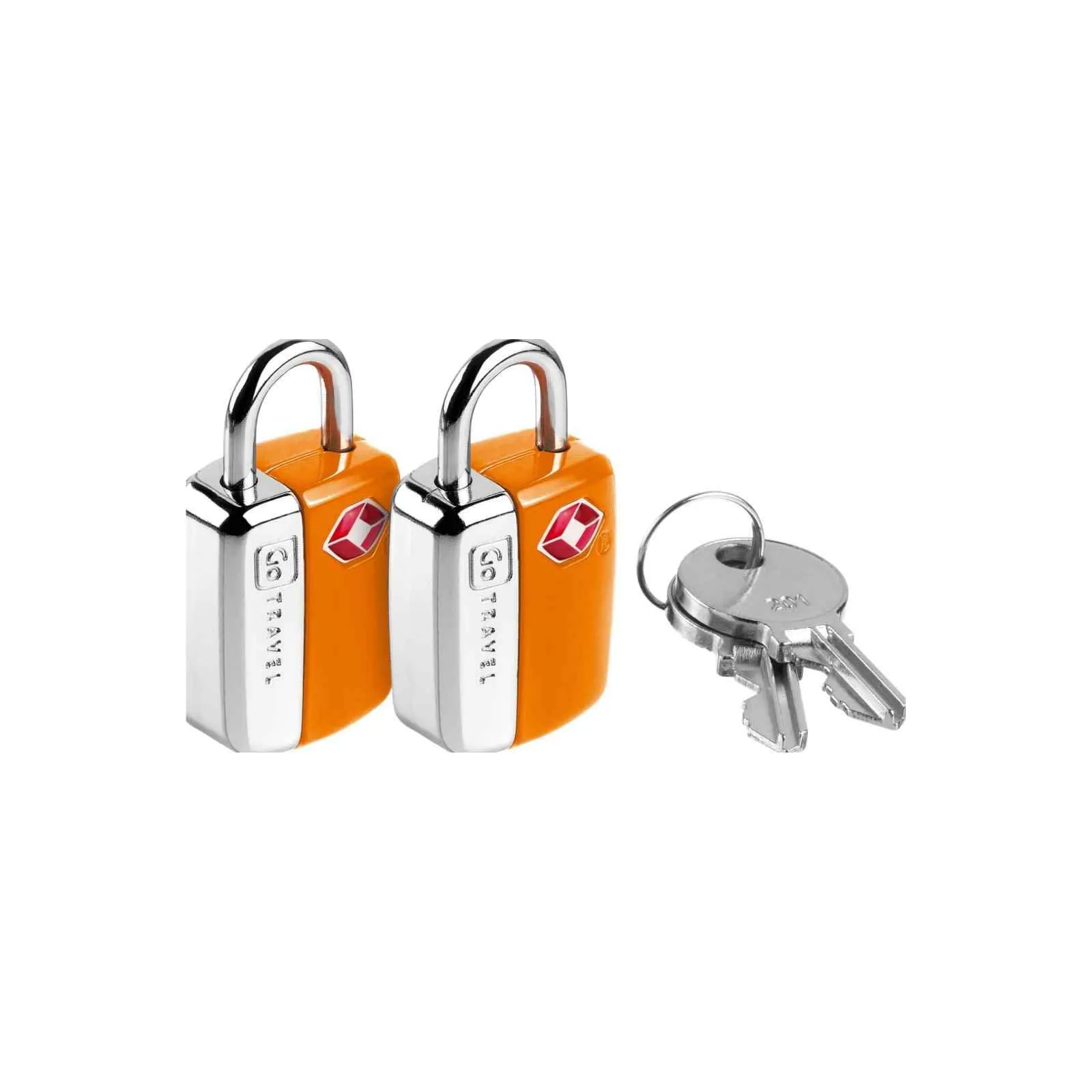 Go Travel TSA Key Padlocks 2pk Orange