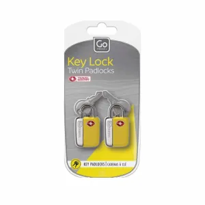 Go Travel TSA Key Padlocks 2pk Yellow
