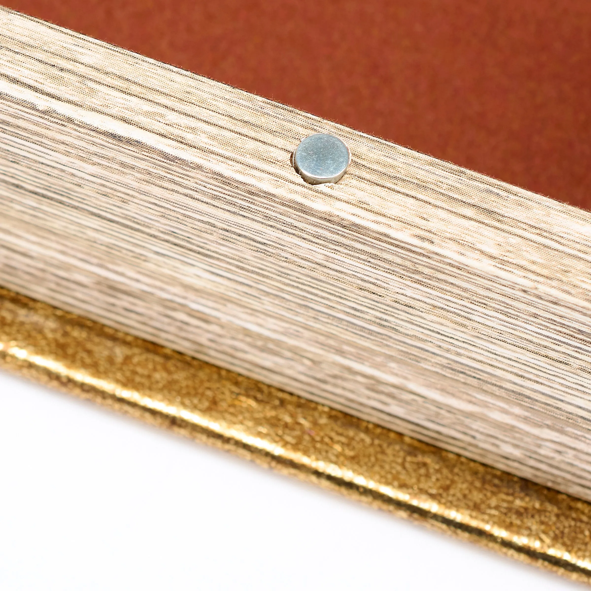 Gold Deer Book Box | Faux Leather Wrap Book Shaped Storage Stash Trinket Box