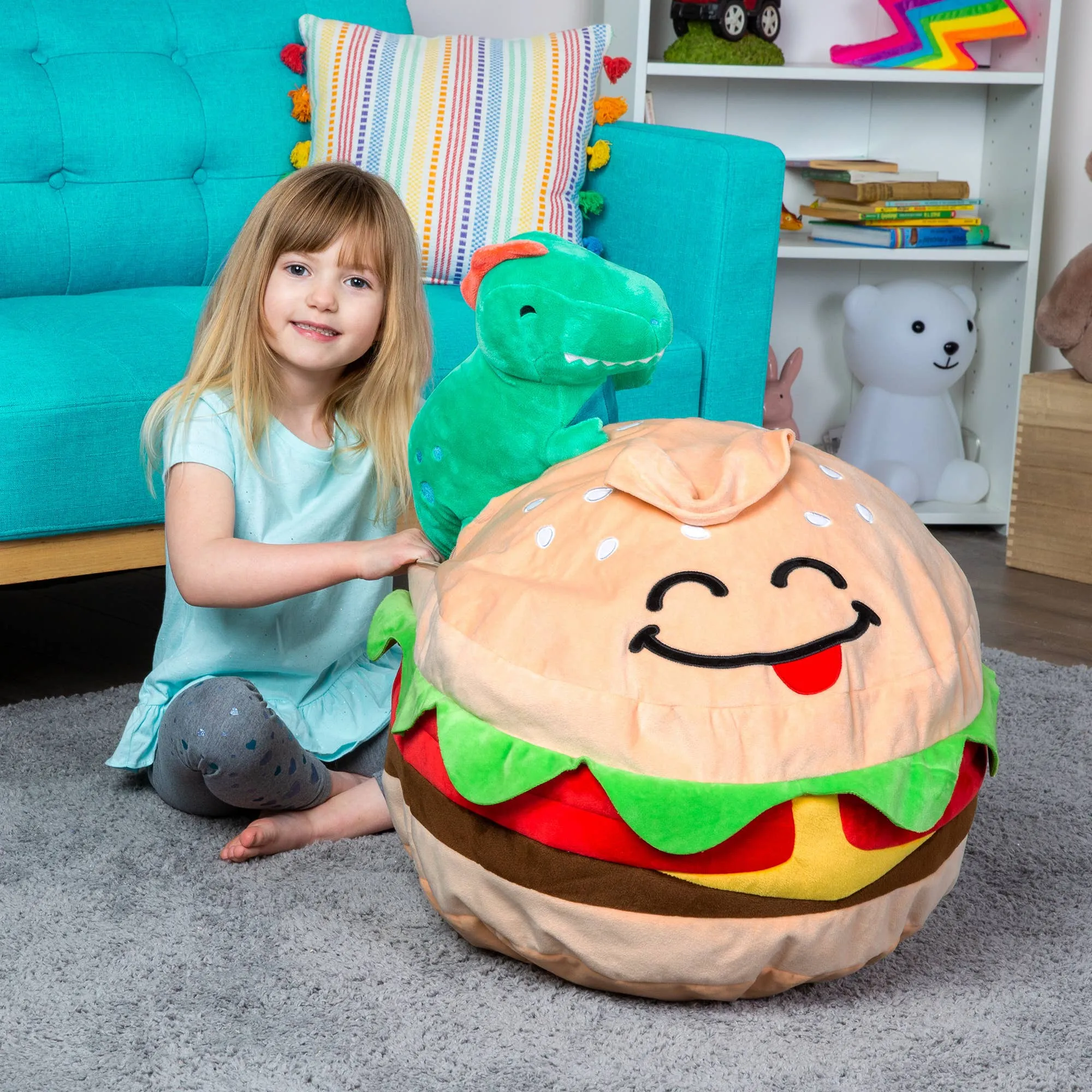 Good Banana - Cheeseburger Toy Storage Bag - Convertible Fill n' Chill bag