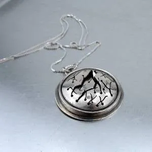 Hadar Designers Rustic WILD Handmade Solid 925 Sterling Silver Pendant (H) SALE