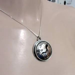 Hadar Designers Rustic WILD Handmade Solid 925 Sterling Silver Pendant (H) SALE