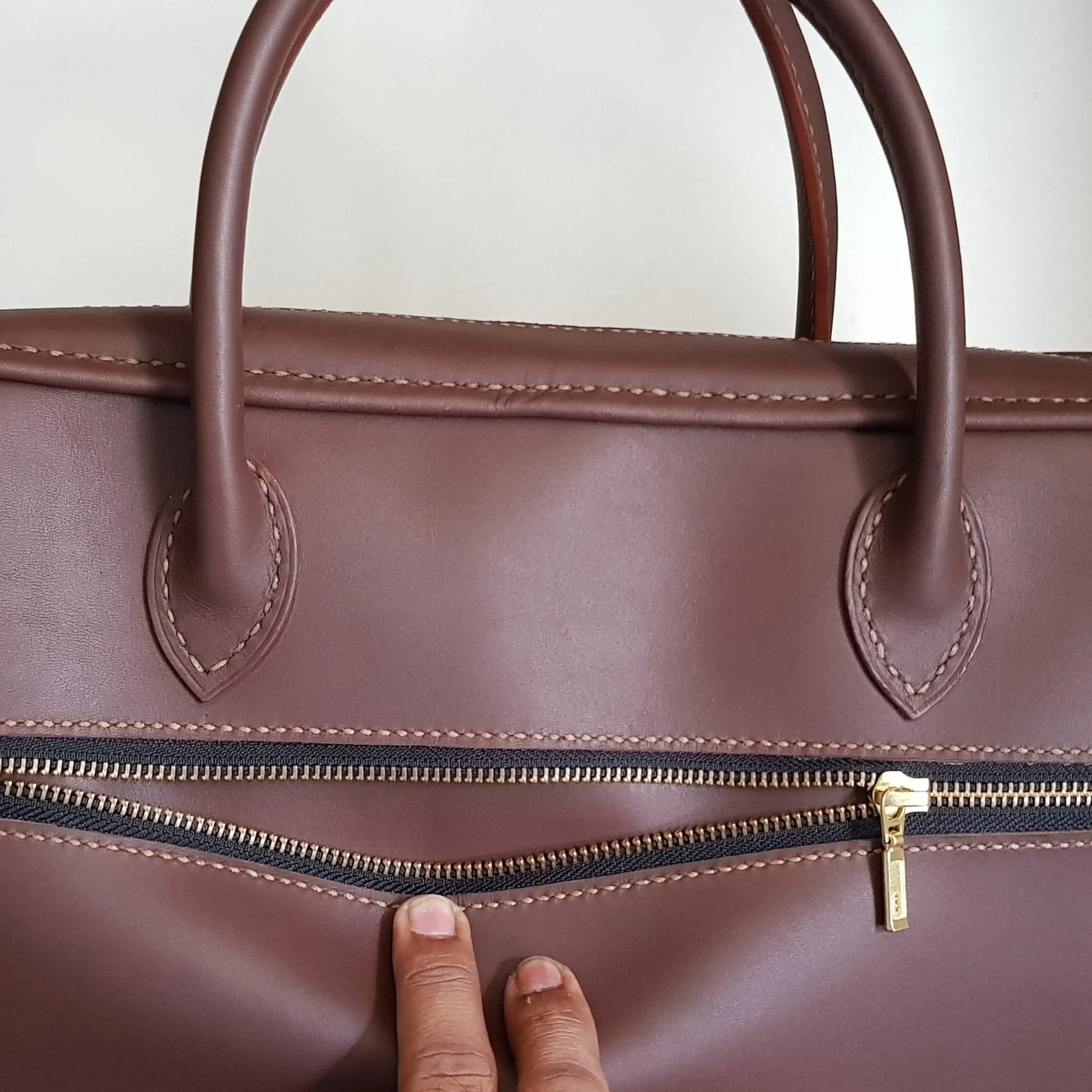 Handmade Fullgrain leather office bag