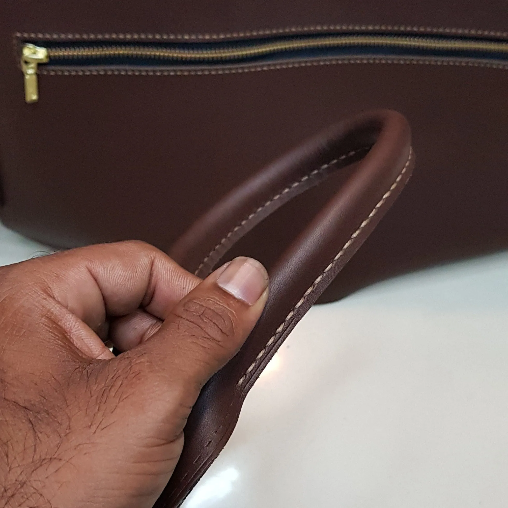 Handmade Fullgrain leather office bag