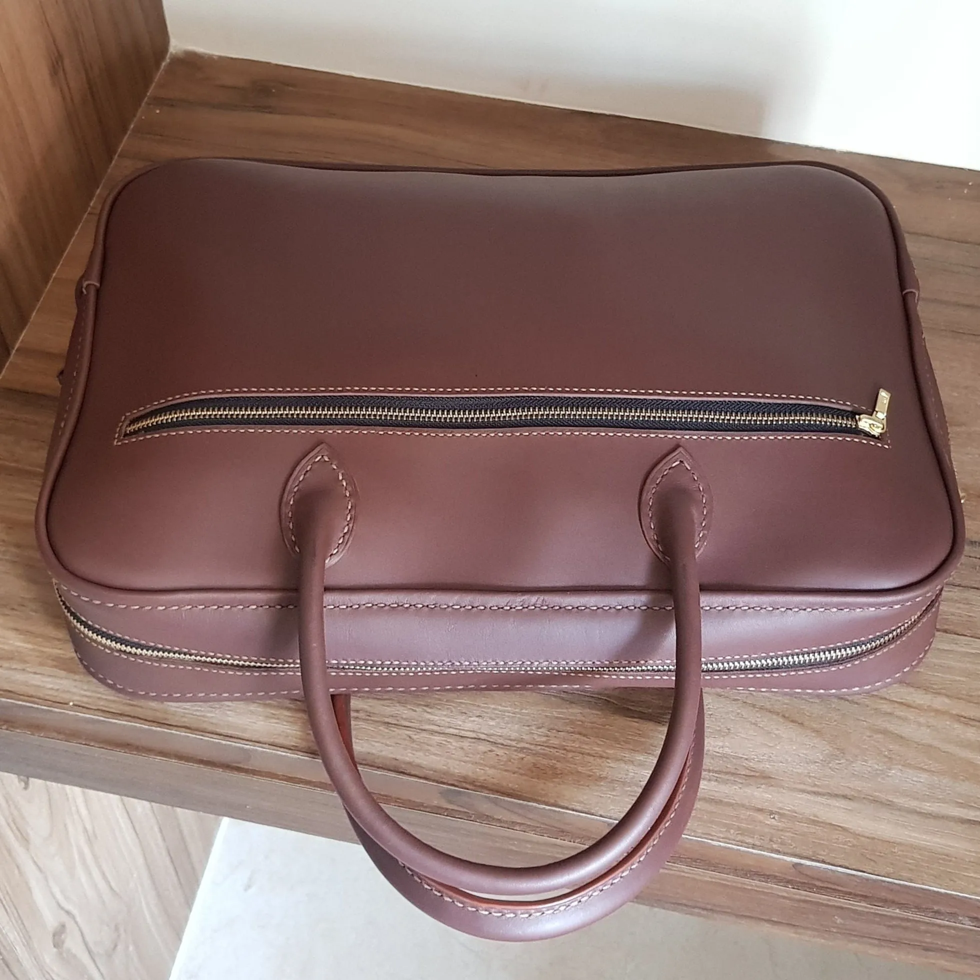 Handmade Fullgrain leather office bag