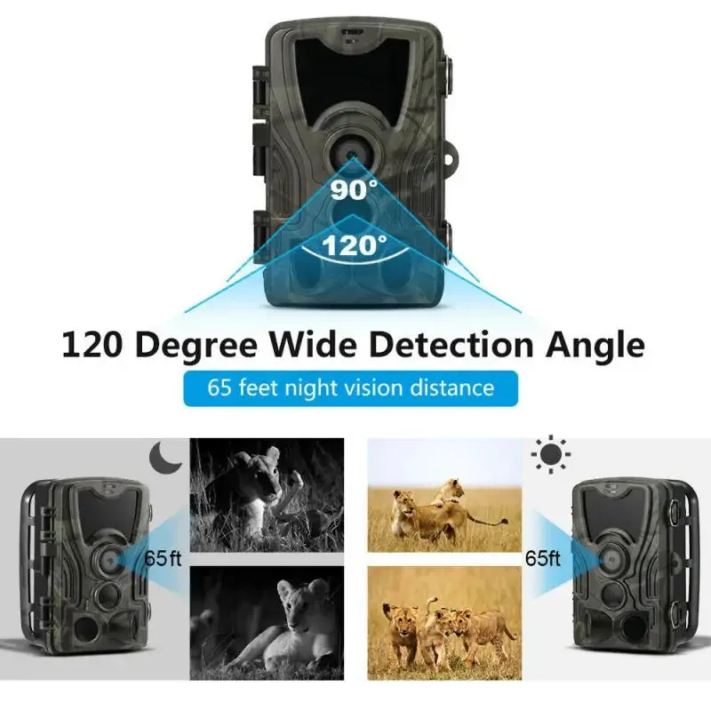 HD Recording 1080P Hunting Trail Camera with Infrared Night Vision and Motion Detection
