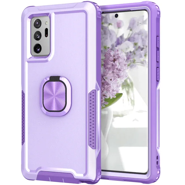 Heavy Duty Magnetic Case With Ring Grip For Samsung Galaxy