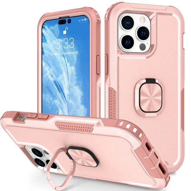Heavy Duty Magnetic Phone Case With Ring Grip