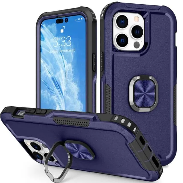 Heavy Duty Magnetic Phone Case With Ring Grip