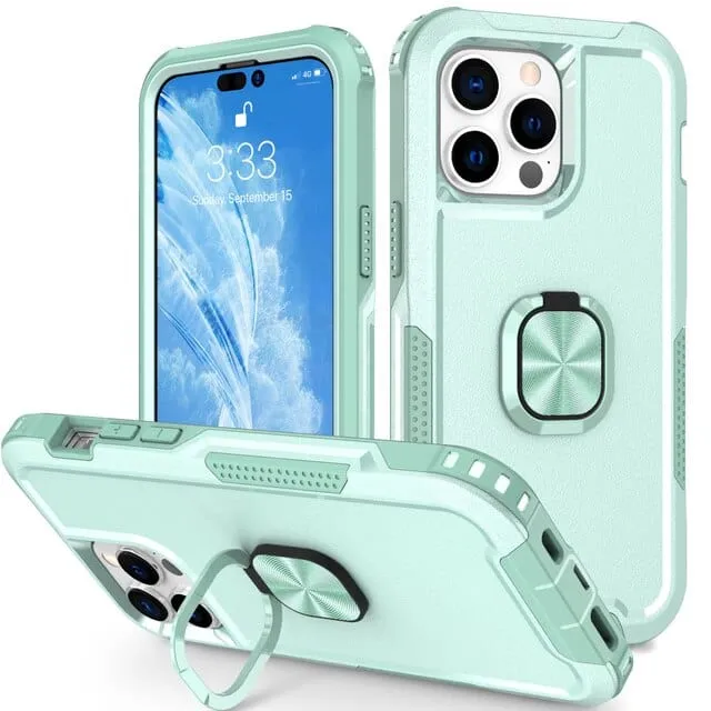 Heavy Duty Magnetic Phone Case With Ring Grip