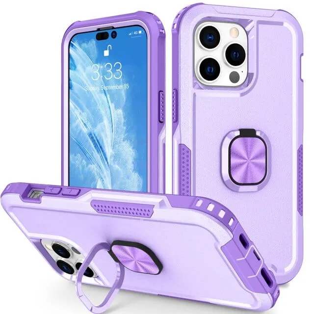 Heavy Duty Magnetic Phone Case With Ring Grip