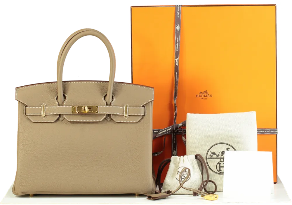 Hermès Birkin 30 Etoupe Togo Gold Hardware 2024 - BOX FRESH