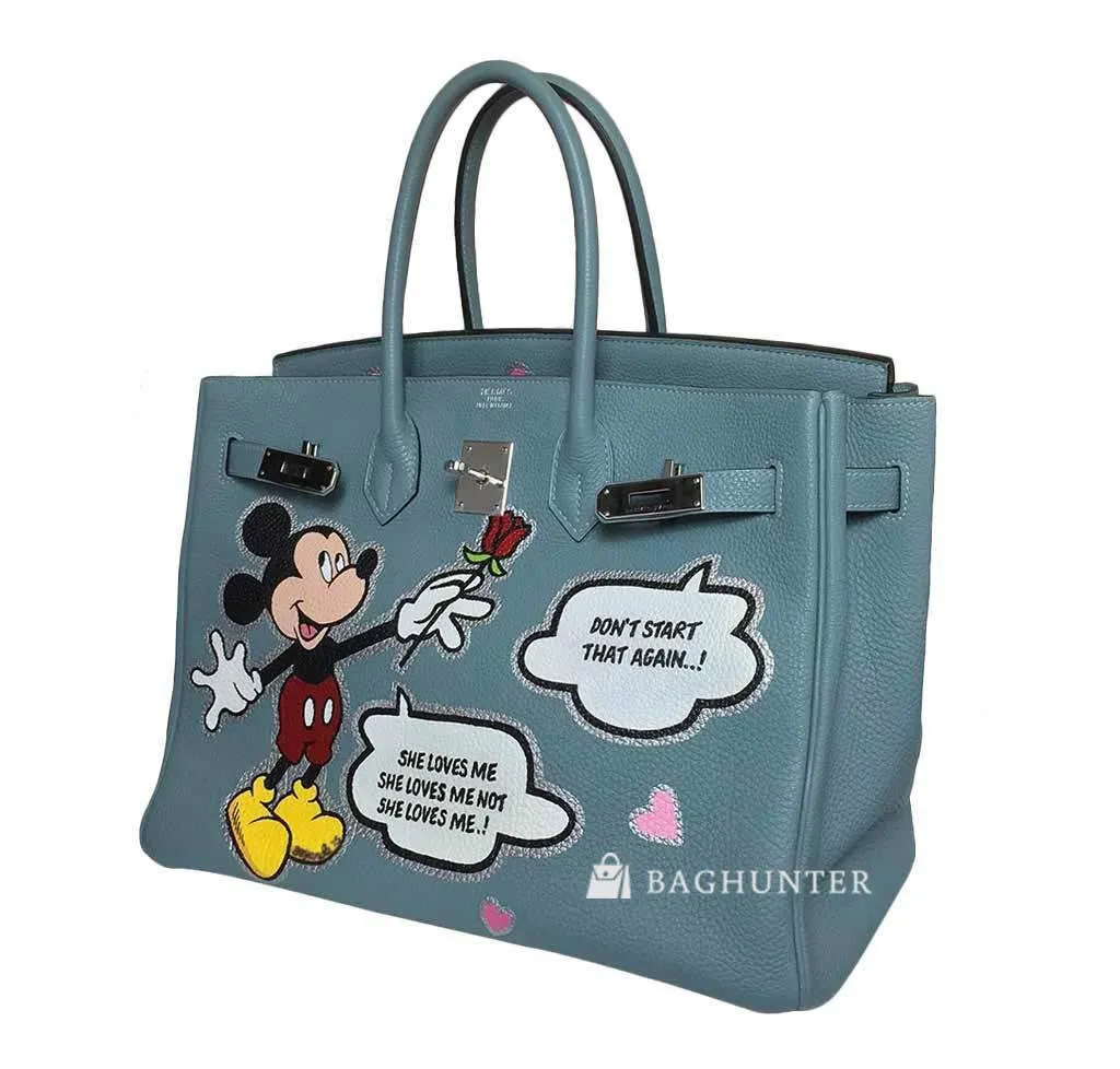 Hermès Birkin Bespoke Mickey Mouse Bag 35cm