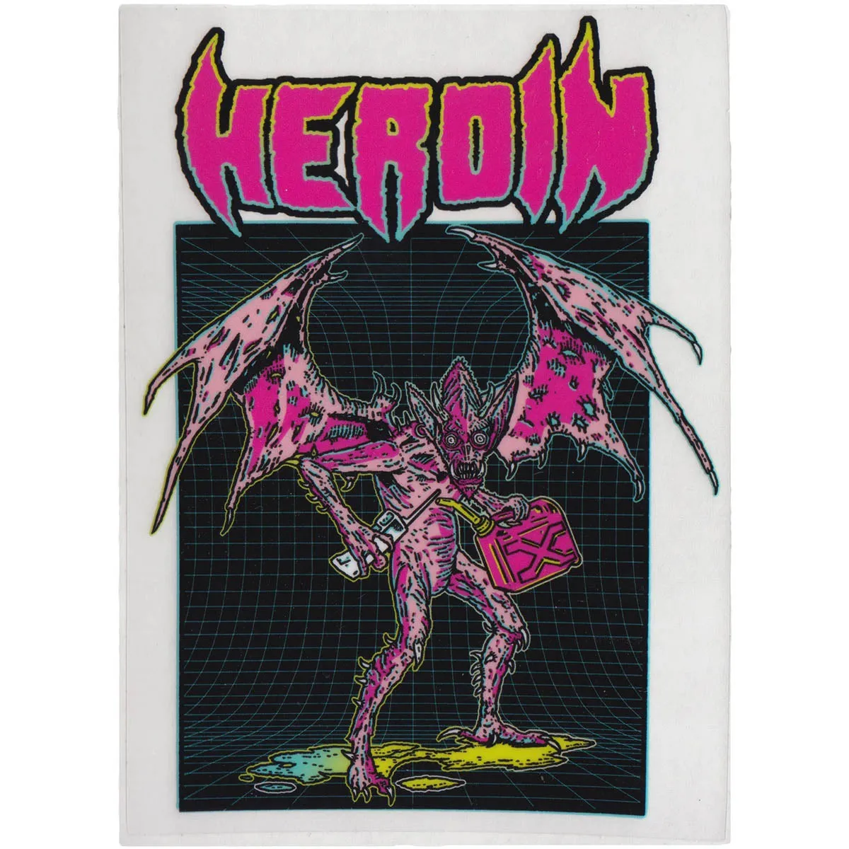 Heroin - Yankou 4" Sticker