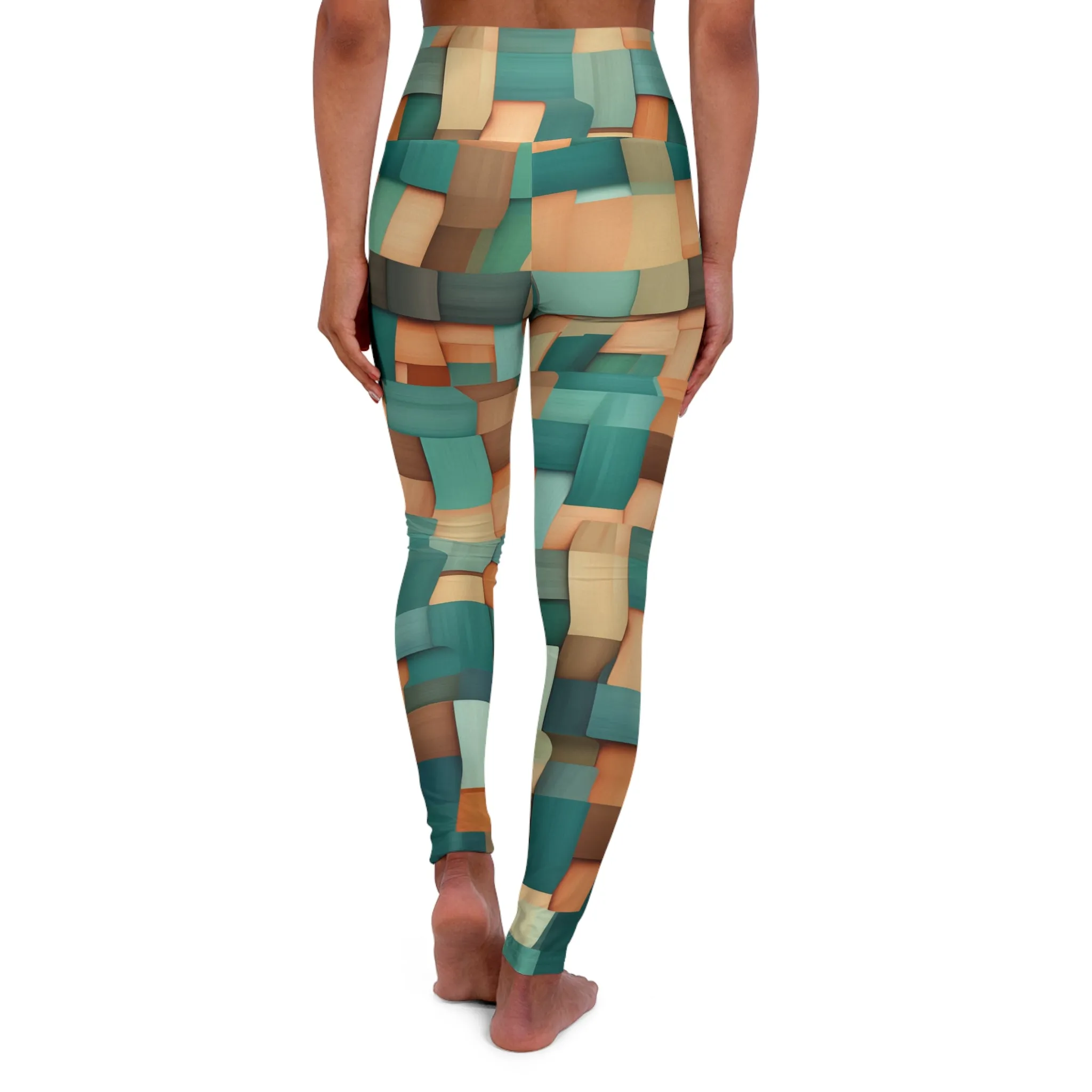 High Waisted Leggings - Euphemia Livorno Basketweave