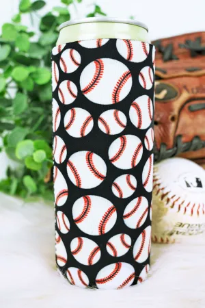 Hit A Homer Baseball Slim Can Drink Sleeve