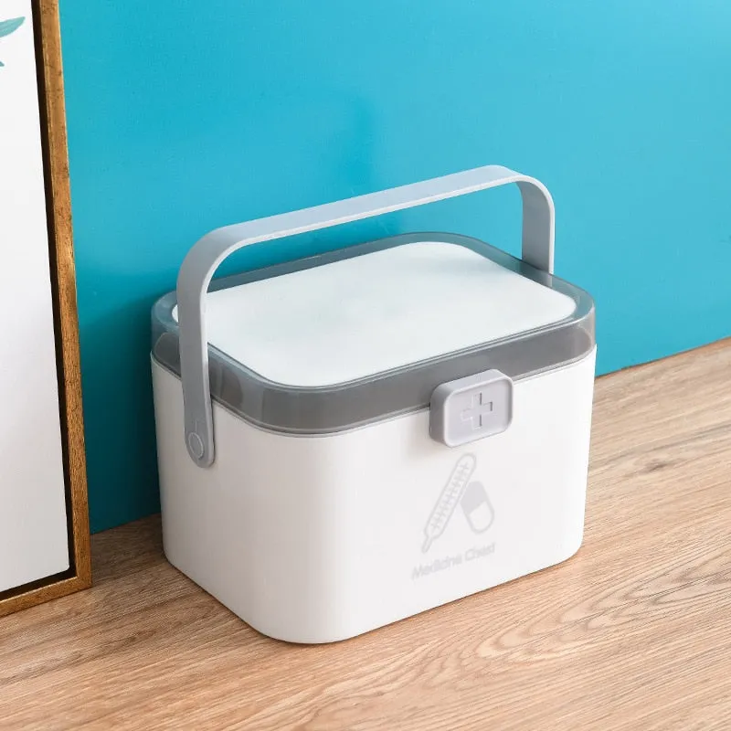 Home Medicine Care Cabinet Storage Box Bin
