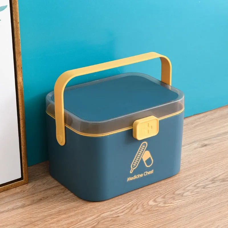 Home Medicine Care Cabinet Storage Box Bin