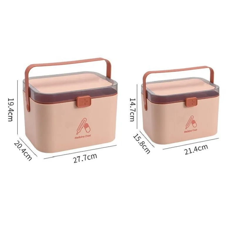 Home Medicine Care Cabinet Storage Box Bin