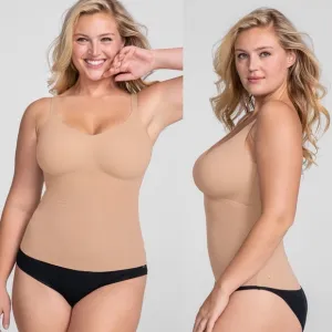 Honeylove LiftWear Cami Size XL Shapewear Tank Top Camisole Sand Nude Tan. 17