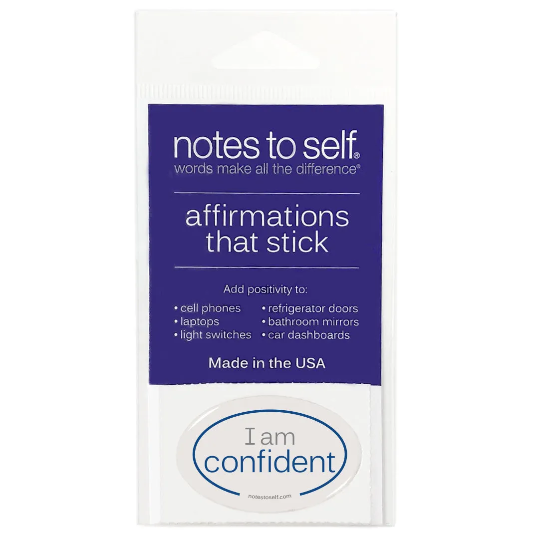 I am confident™ affirmations that stick