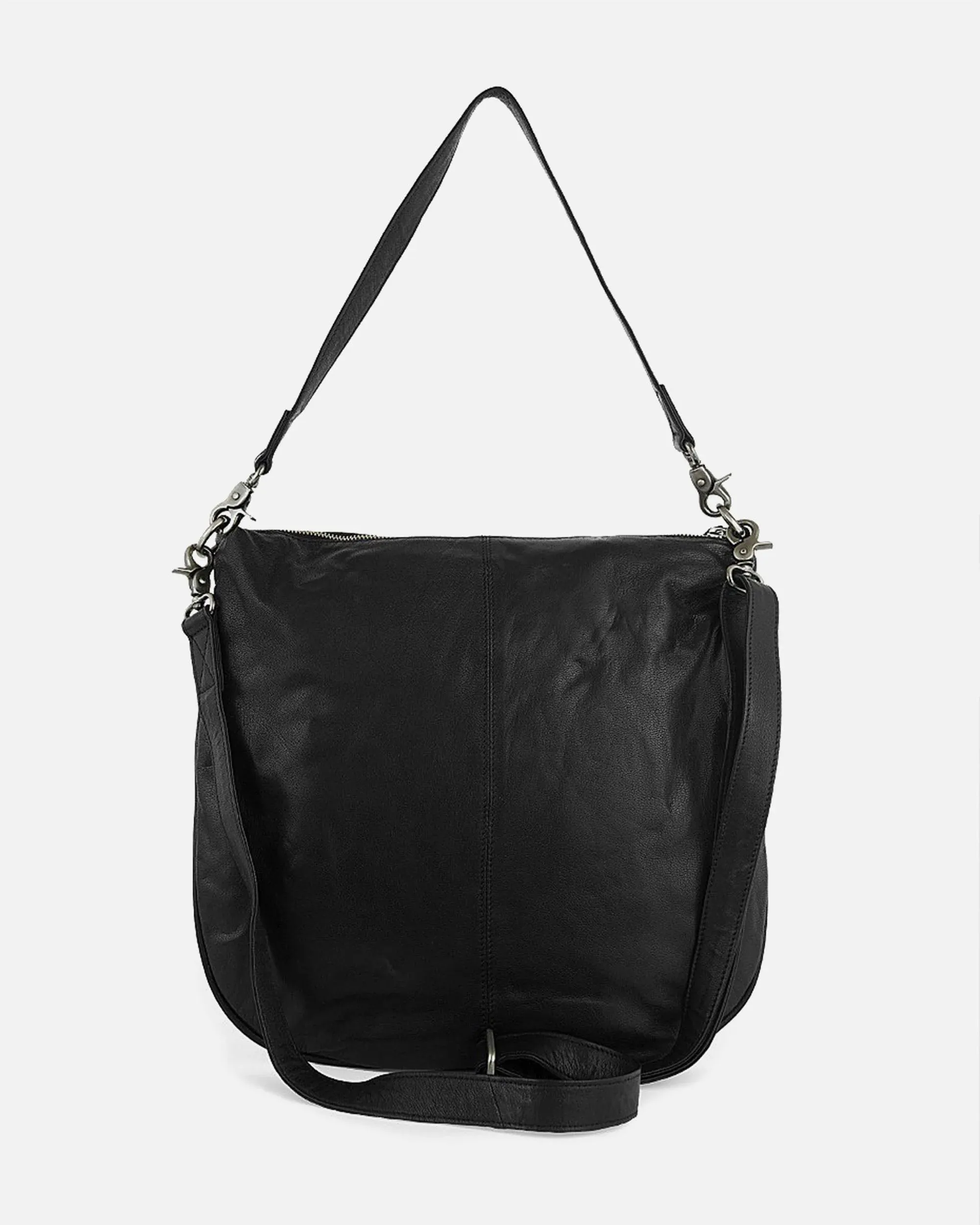Idrissi | Black Leather Shoulder Bag