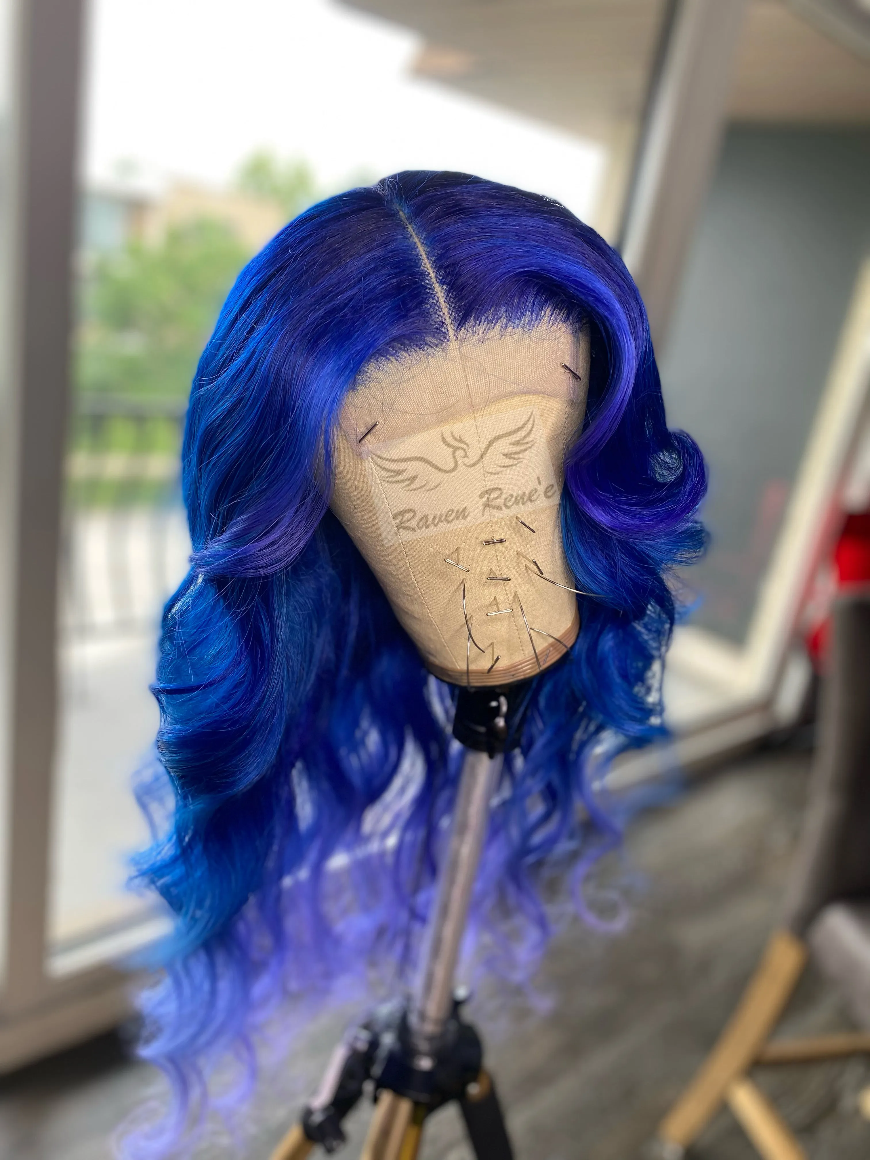 Indigo and Purple Ombre Unit