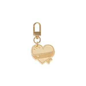 Initial Charm Keychain Heart Keychain
