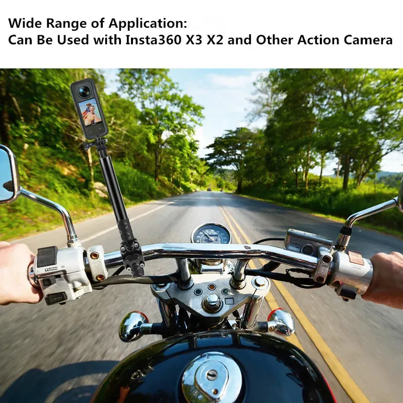 Invisible Selfie Stick Bicycle Monopod - Motorcycle Handlebar Mount