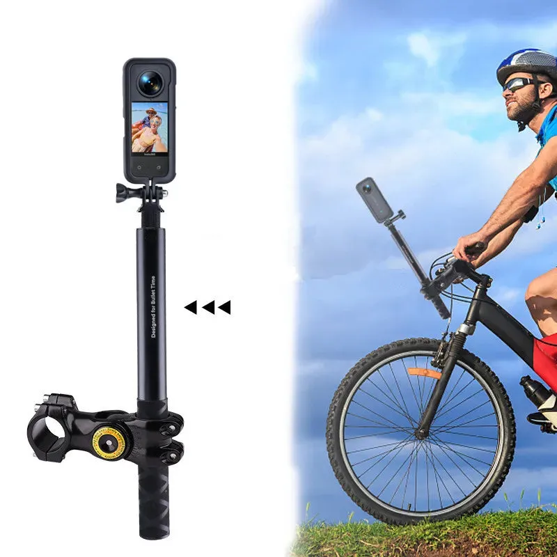 Invisible Selfie Stick Bicycle Monopod - Motorcycle Handlebar Mount