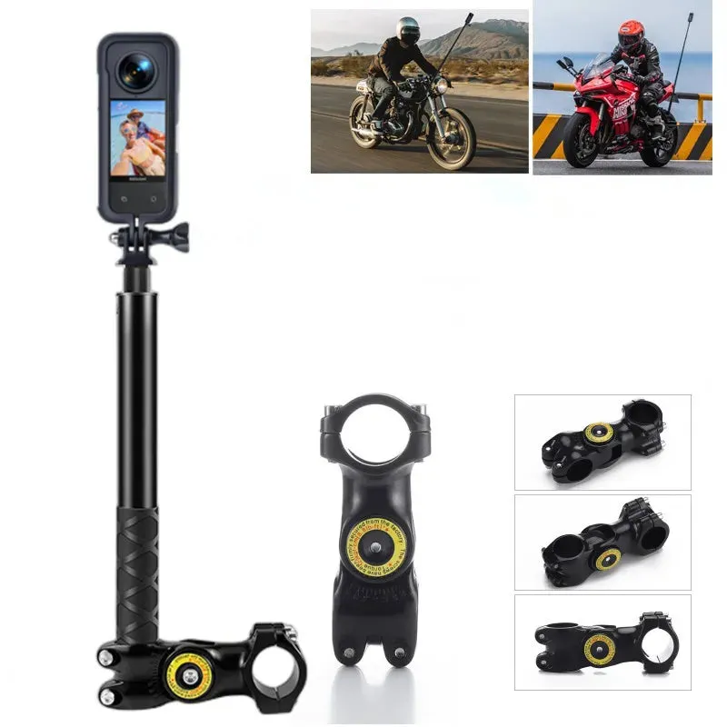 Invisible Selfie Stick Bicycle Monopod - Motorcycle Handlebar Mount