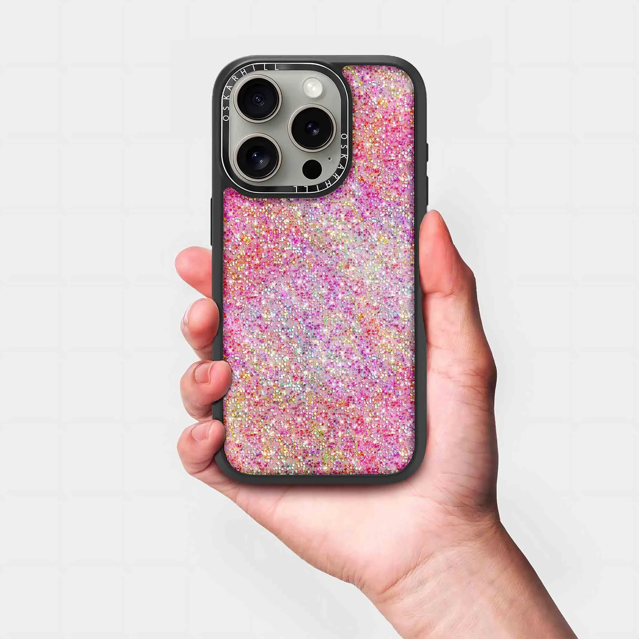 iPhone 14 Pro Case Elite — Pink Glitter