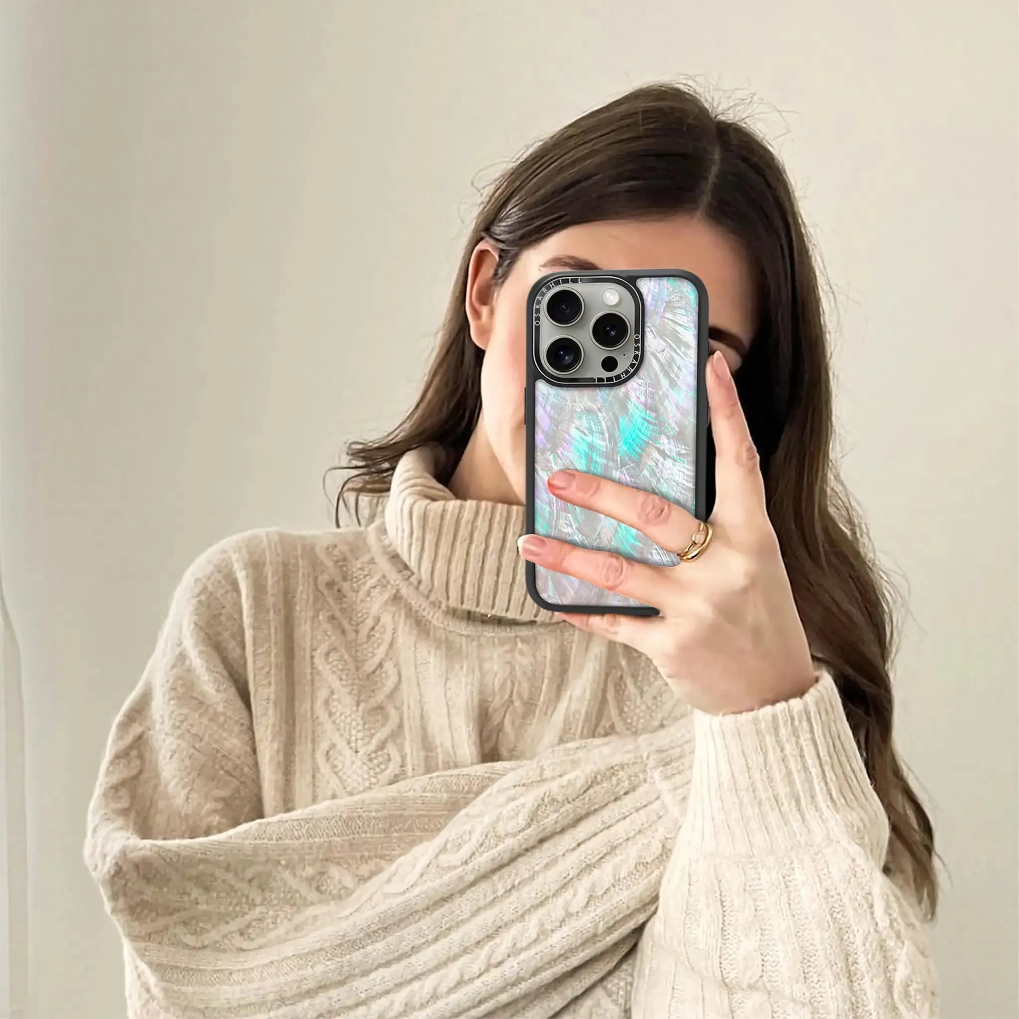 iPhone 15 Pro Max Case Elite — Mother of Pearl