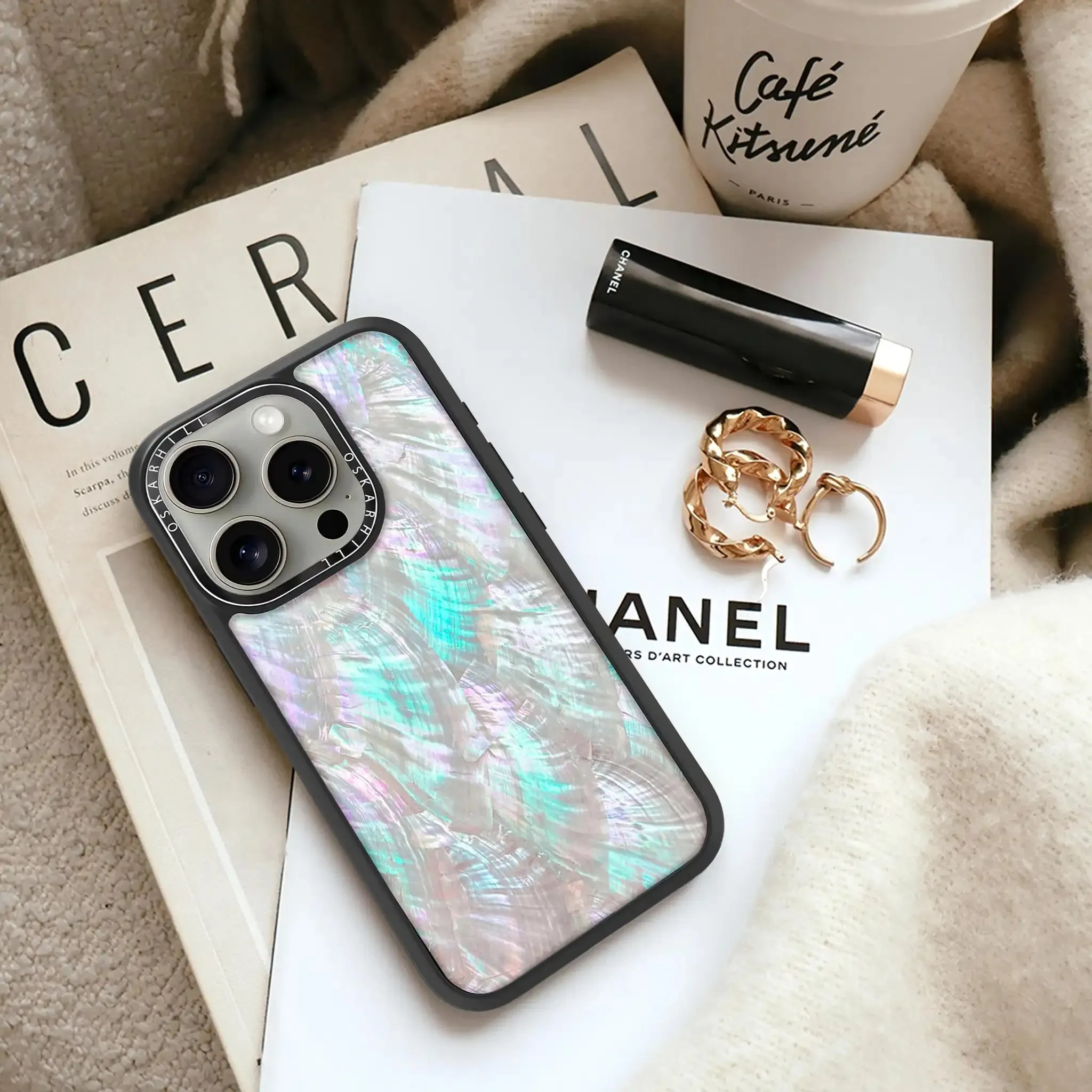 iPhone 15 Pro Max Case Elite — Mother of Pearl