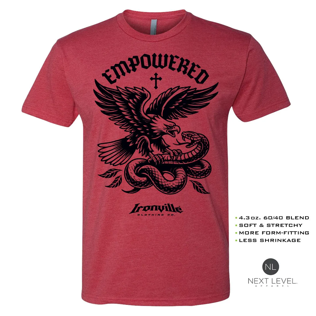 Ironville EMPOWERED Soft-Blend Gym T-shirt