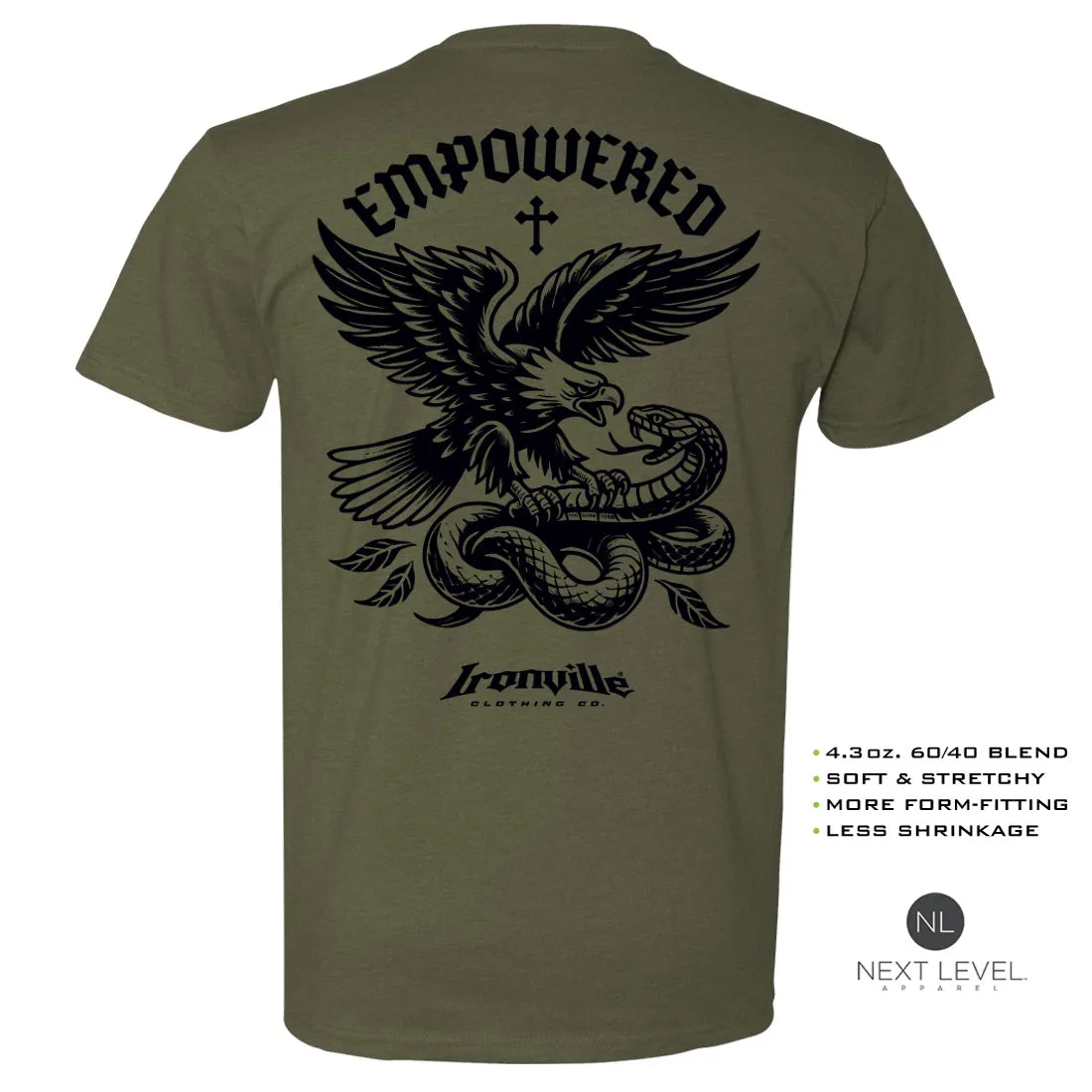 Ironville EMPOWERED Soft-Blend Gym T-shirt