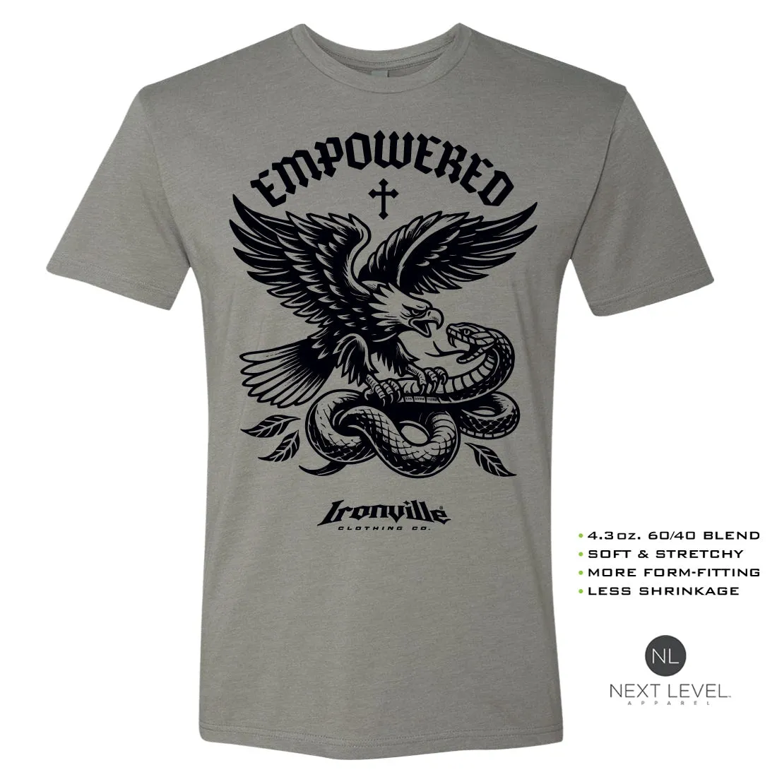 Ironville EMPOWERED Soft-Blend Gym T-shirt
