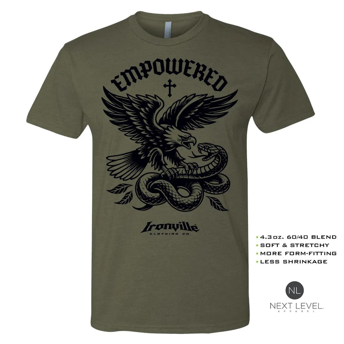 Ironville EMPOWERED Soft-Blend Gym T-shirt