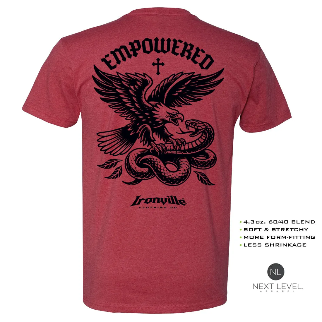 Ironville EMPOWERED Soft-Blend Gym T-shirt