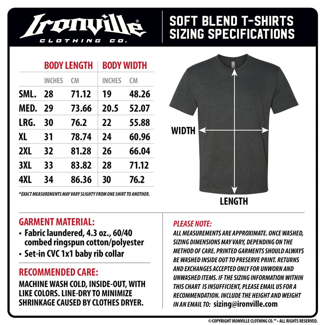 Ironville EMPOWERED Soft-Blend Gym T-shirt
