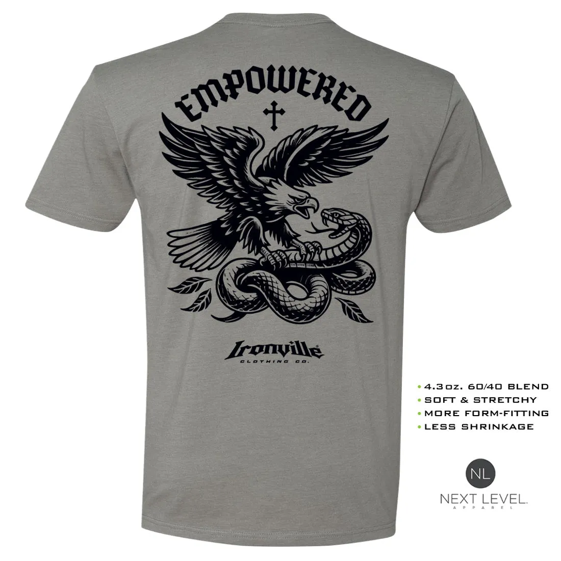 Ironville EMPOWERED Soft-Blend Gym T-shirt